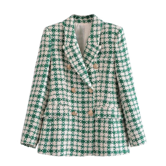 WW | Mari & Olivia Karierter Tweed Blazer