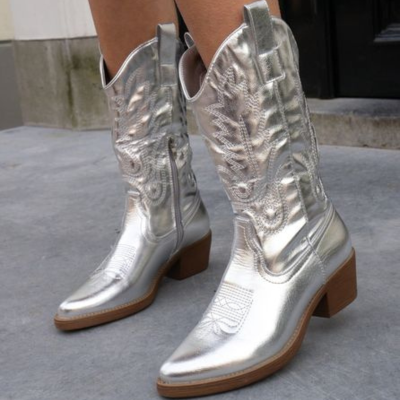 WW | legante Metallic-Cowboystiefel