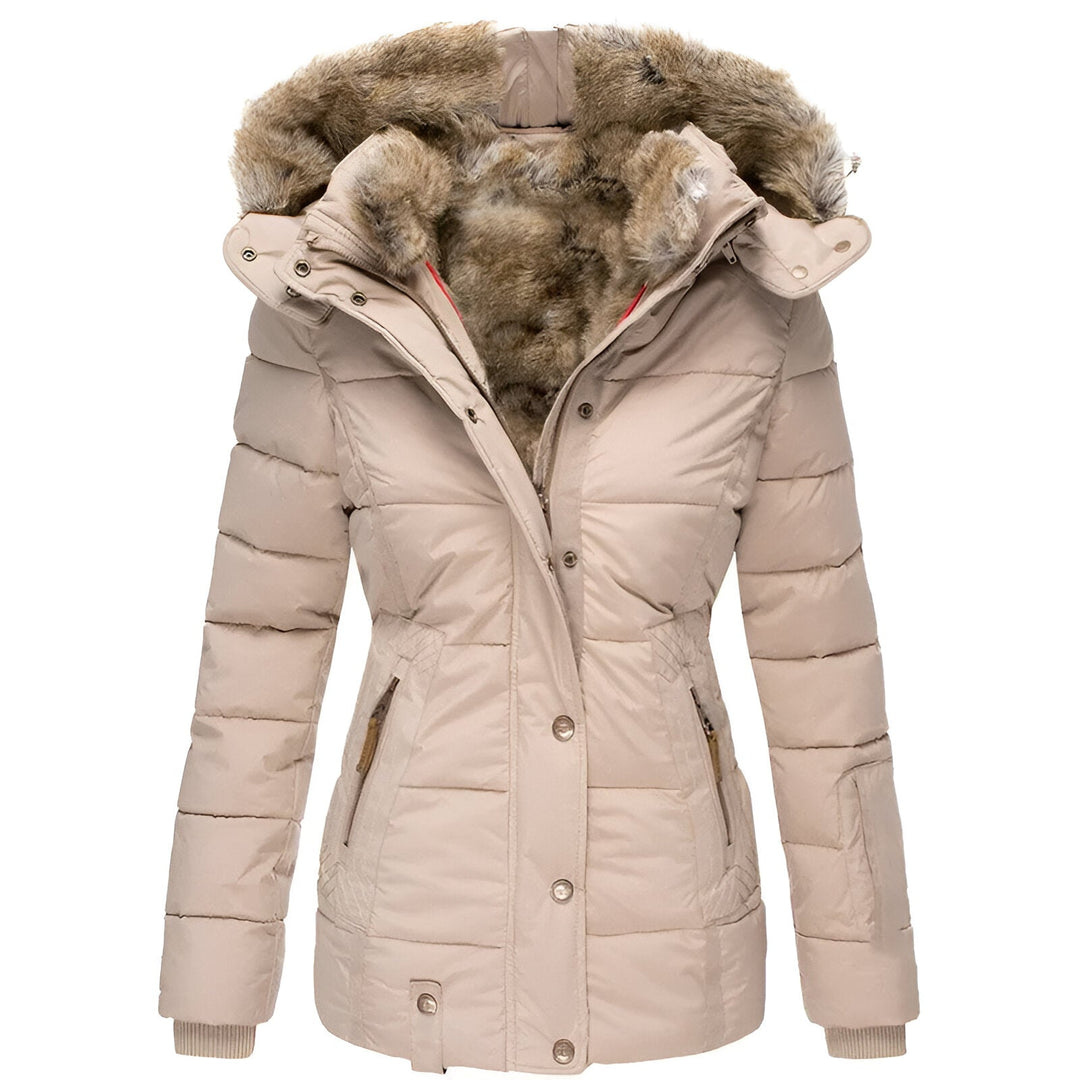 WW | Hooded puffer jacket with a slim fit design