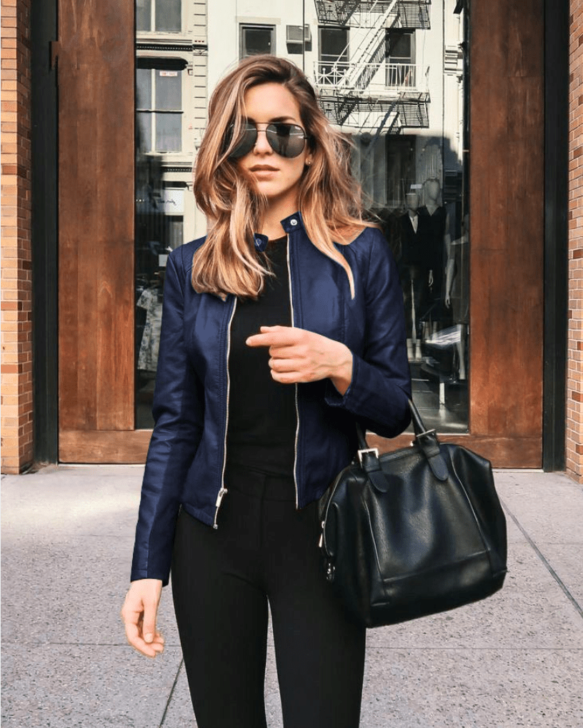 WW | Jacke Damen Slim Fit Lederjacke Damen Perfekt Für Den Herbst Trendy & Lässig