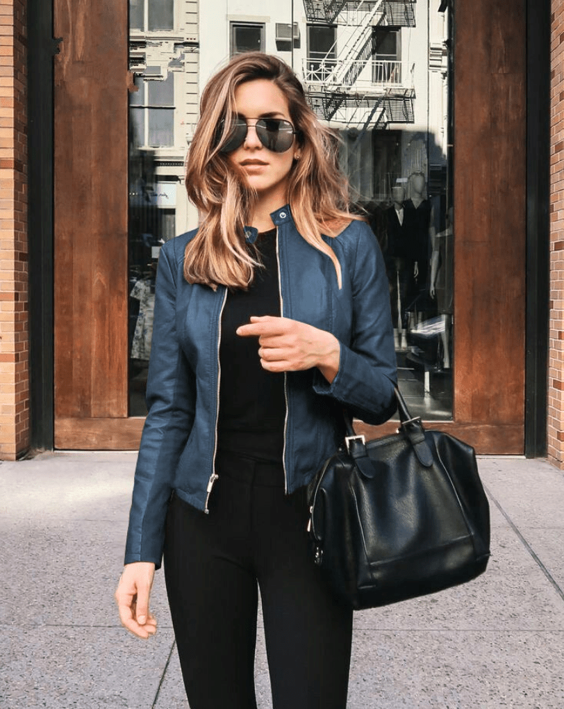 WW | Jacke Damen Slim Fit Lederjacke Damen Perfekt Für Den Herbst Trendy & Lässig