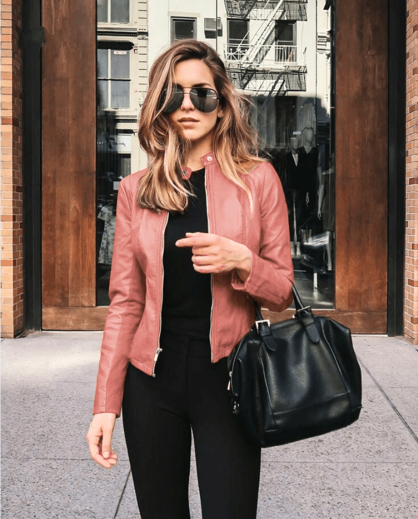 WW | Jacke Damen Slim Fit Lederjacke Damen Perfekt Für Den Herbst Trendy & Lässig