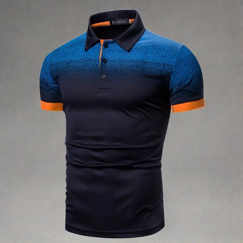 WW | Gradient Men's Polo Shirt Stylish Summer
