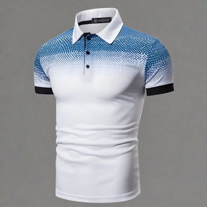 WW | Gradient Men's Polo Shirt Stylish Summer