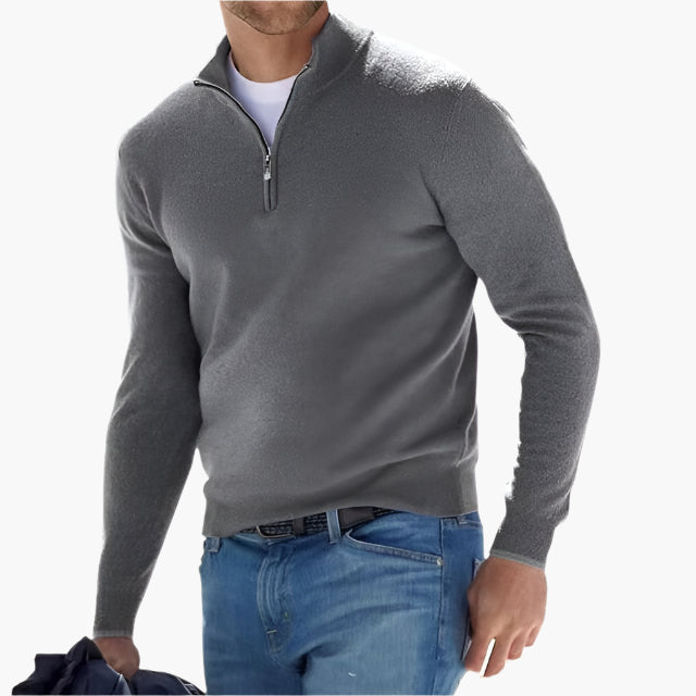 WW | Strickpullover mit Reißverschluss - Eleganter Freizeit- und Business-Look