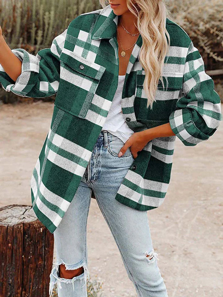 WW | Women's Checked Shirt Jacket