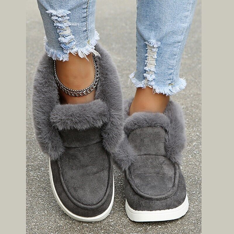WW | Winter Mokassins - Wildleder Slip-On Mokassins mit Fellfutter