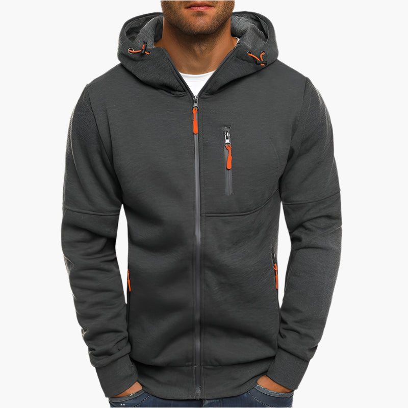 WW | Kapuzenjacke Sportlich Freizeit - Bequemer Hoodie mit Reißverschluss und Taschen