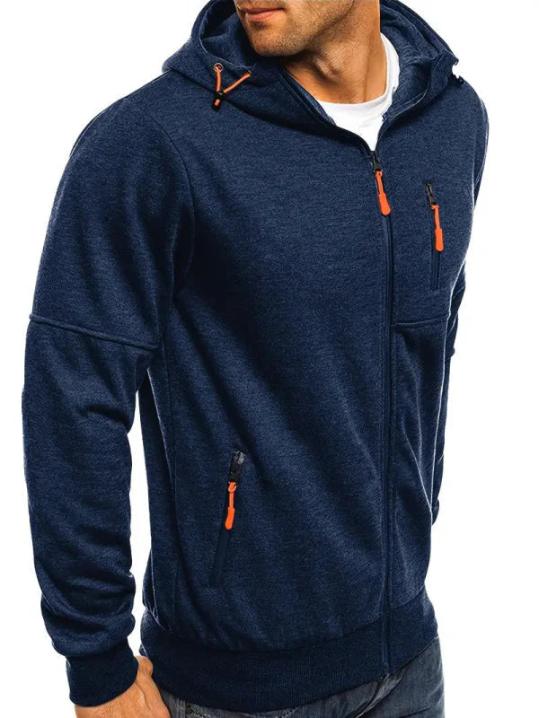 WW | Kapuzenjacke Sportlich Freizeit - Bequemer Hoodie mit Reißverschluss und Taschen