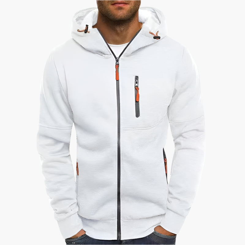WW | Kapuzenjacke Sportlich Freizeit - Bequemer Hoodie mit Reißverschluss und Taschen