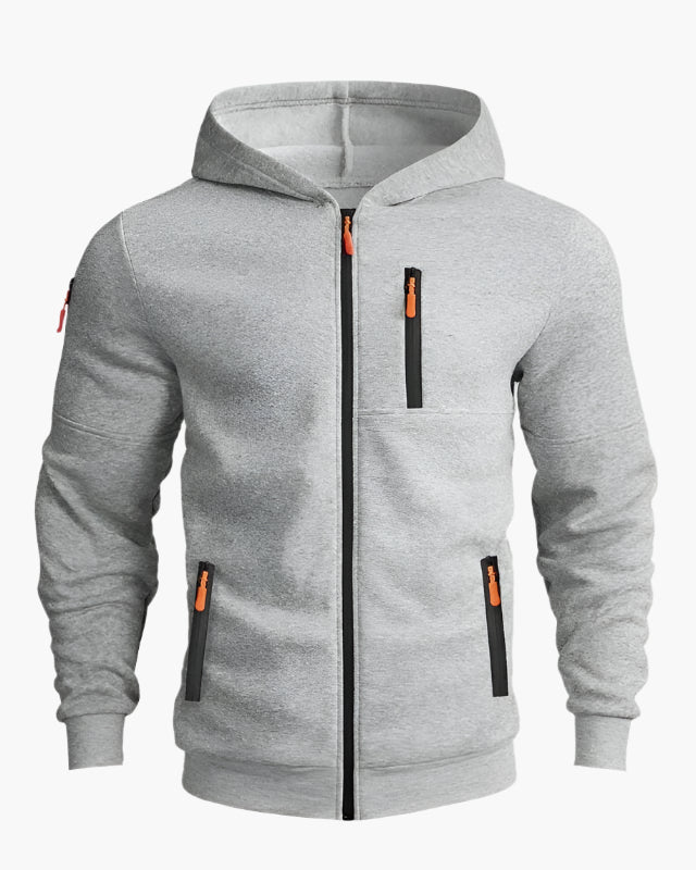 WW | Kapuzenjacke Sportlich Freizeit - Bequemer Hoodie mit Reißverschluss und Taschen