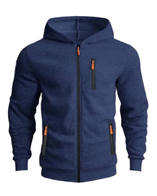 WW | Kapuzenjacke Sportlich Freizeit - Bequemer Hoodie mit Reißverschluss und Taschen