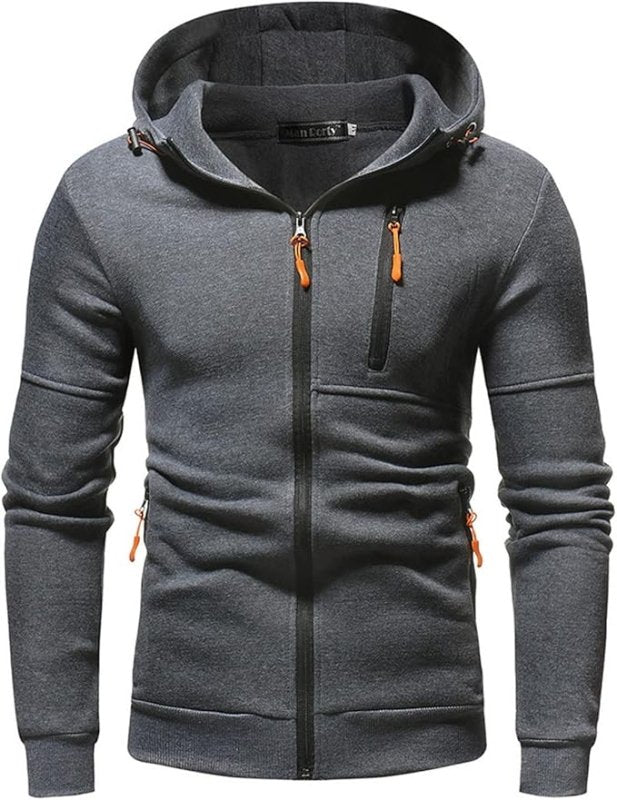 WW | Kapuzenjacke Sportlich Freizeit - Bequemer Hoodie mit Reißverschluss und Taschen