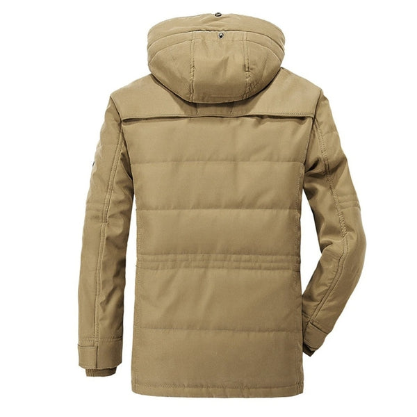 WW | Outdoor Winterjacke mit Abnehmbarer Kapuze und Fleece-Futter - Funktionale Freizeitjacke für kalte Tage
