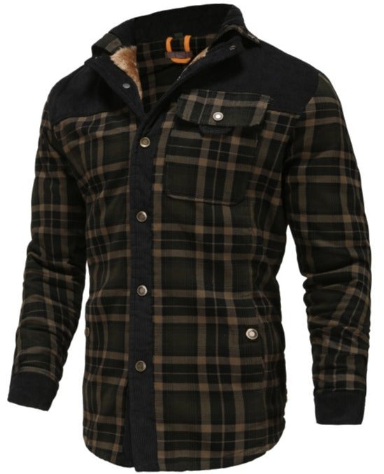 WW | Outdoor Flannel Lumberjack-Style Jacket with Fleece - Casual and Work Jacket