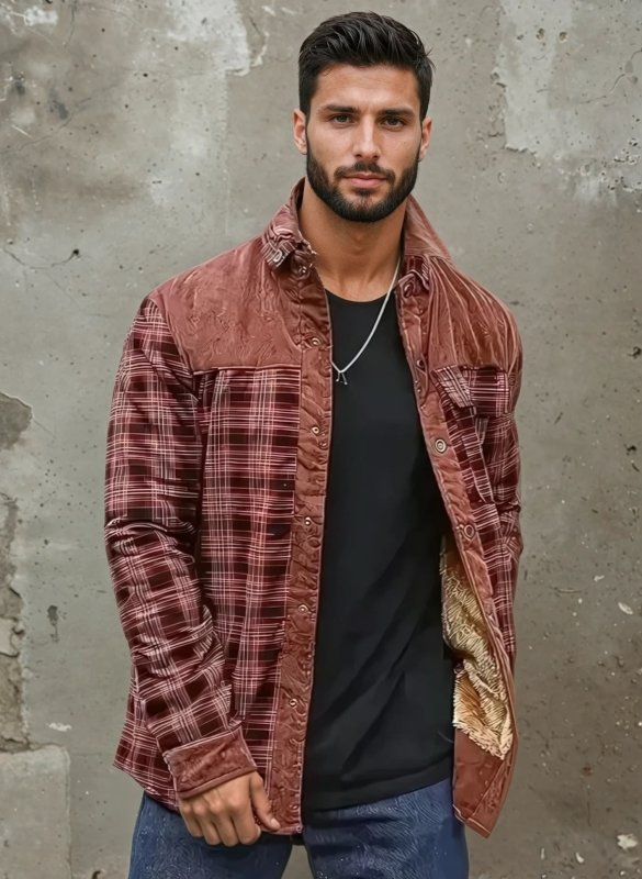 WW | Outdoor Flannel Lumberjack-Style Jacket with Fleece - Casual and Work Jacket