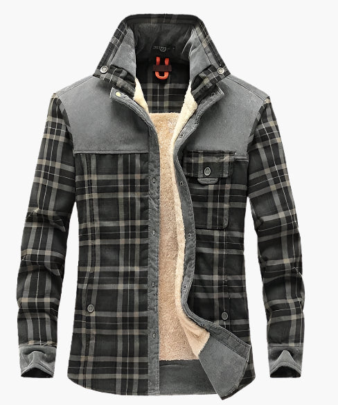 WW | Outdoor Flannel Lumberjack-Style Jacket with Fleece - Casual and Work Jacket