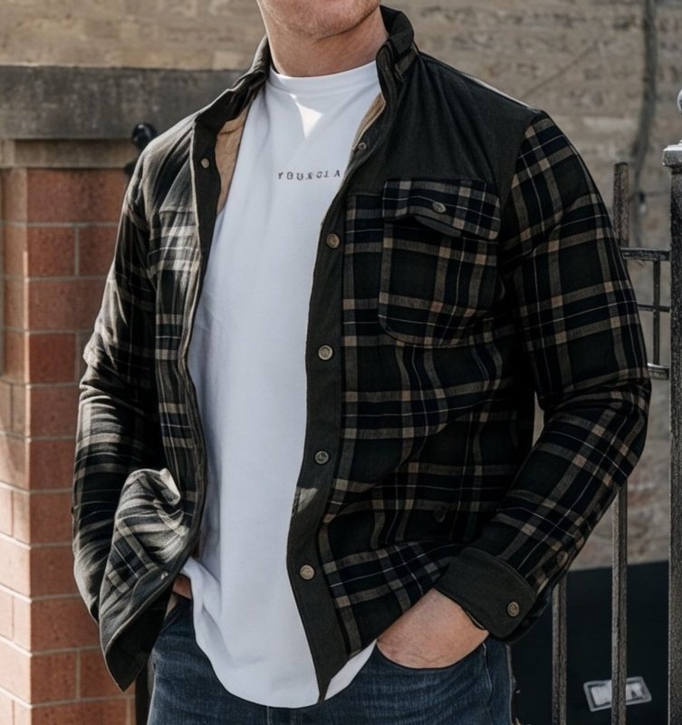WW | Outdoor Flannel Lumberjack-Style Jacket with Fleece - Casual and Work Jacket