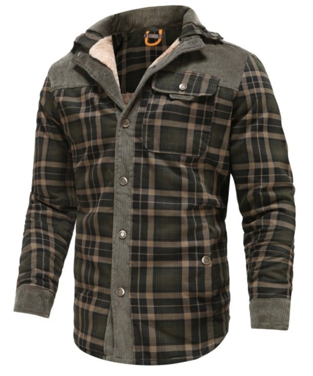 WW | Outdoor Flannel Lumberjack-Style Jacket with Fleece - Casual and Work Jacket