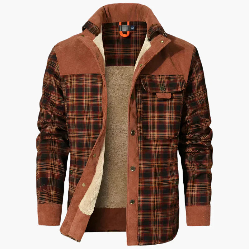 WW | Outdoor Flannel Lumberjack-Style Jacket with Fleece - Casual and Work Jacket