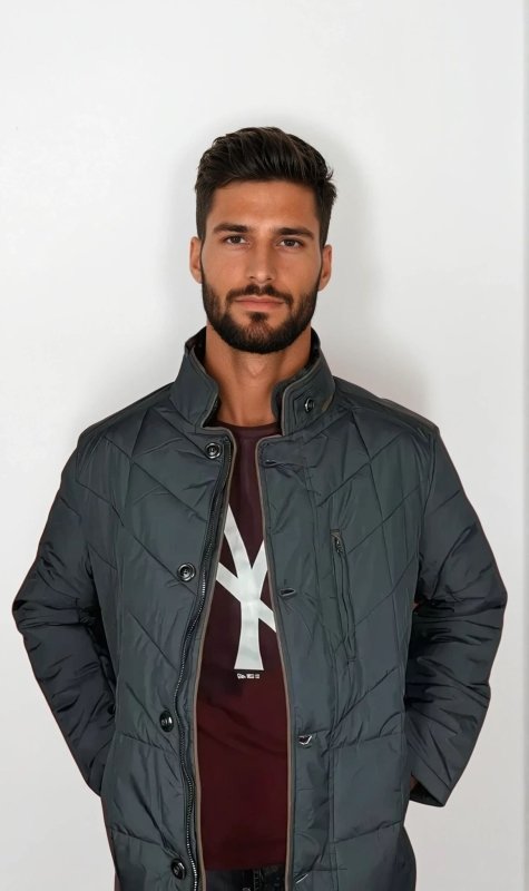 WW | Steppjacke im eleganten Business-Stil mit abnehmbarem Kunstfellkragen - Perfekt für Freizeit und Büro