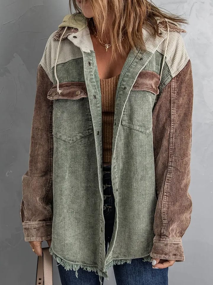 WW | Button Placket Hoodie for Women
