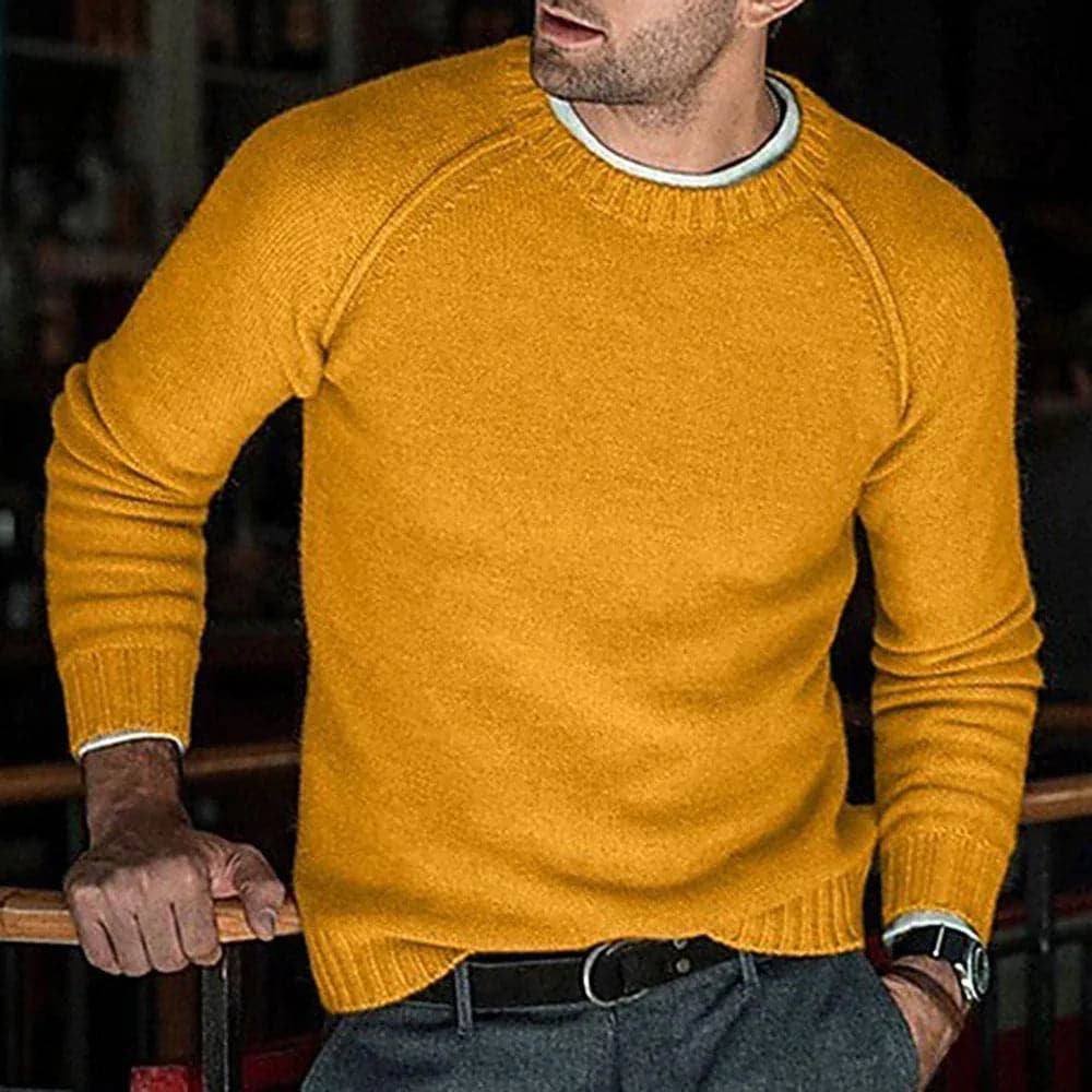 WW | Pullover Wollmischung Reguläre Passform Rundhals Weich Und Warm
