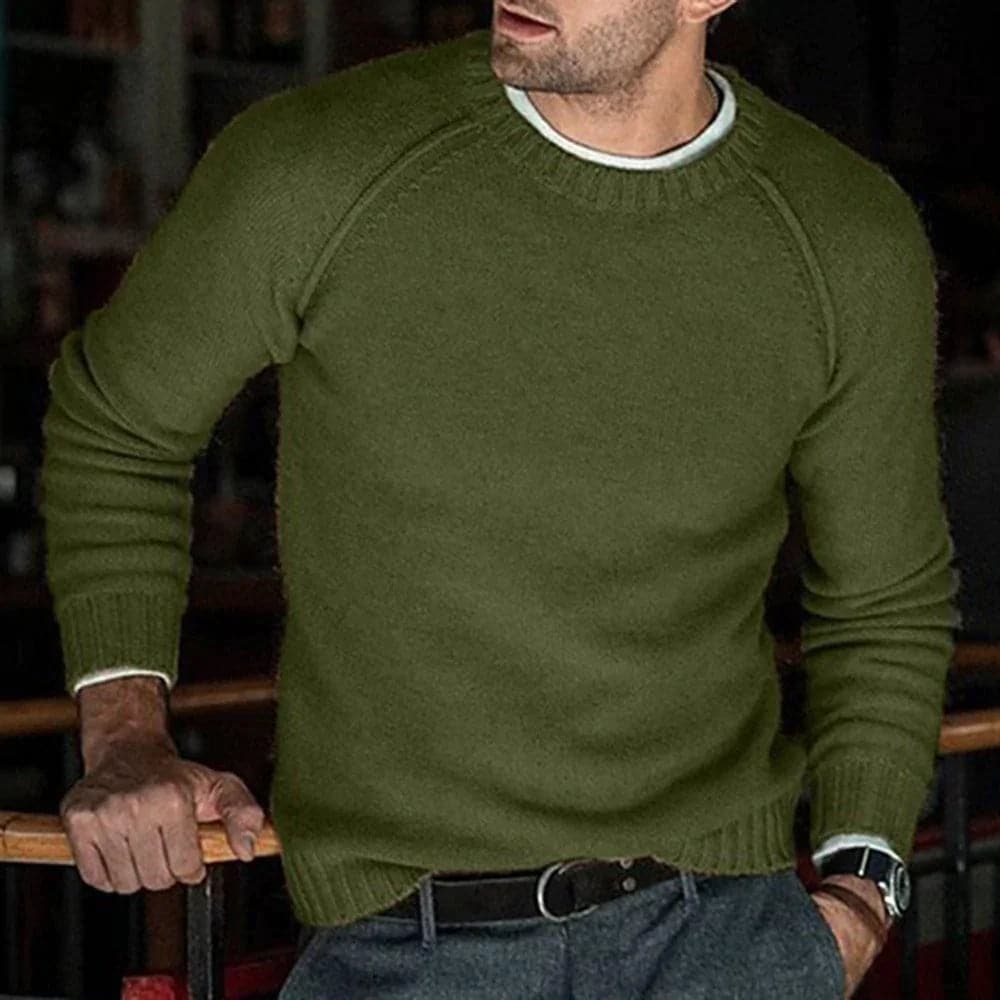 WW | Pullover Wollmischung Reguläre Passform Rundhals Weich Und Warm