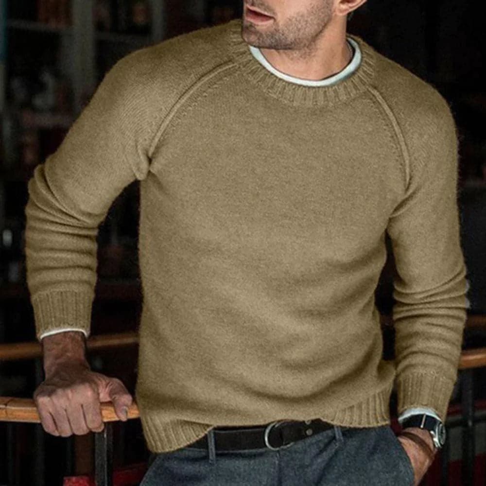 WW | Pullover Wollmischung Reguläre Passform Rundhals Weich Und Warm