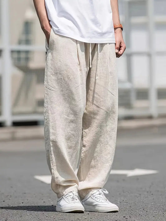 WW | Baggy Leinenhose Luftige Sommerhose Mit Weichem Tragekomfort