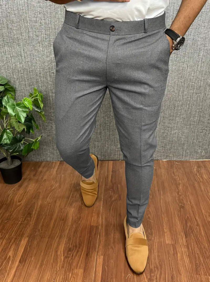WW | Herren Weiße Chino Stoffhose Stretch