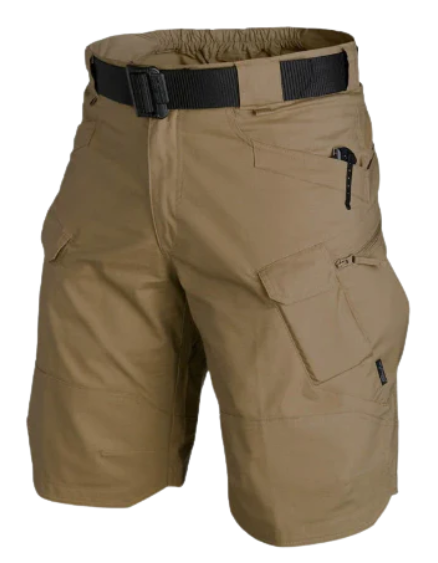 WW | Herren Bequeme Cargo Shorts Schwarz