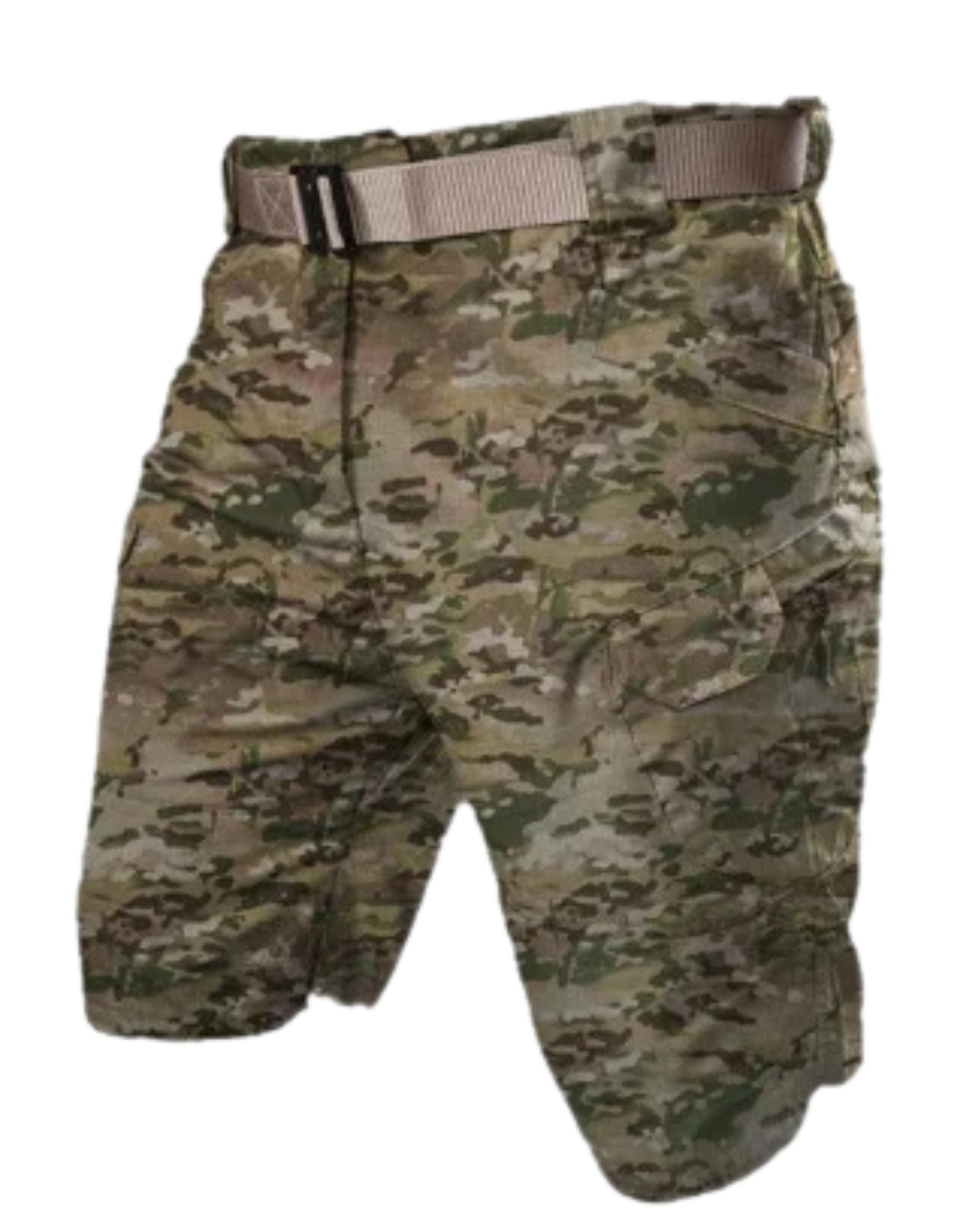 WW | Herren Bequeme Cargo Shorts Schwarz