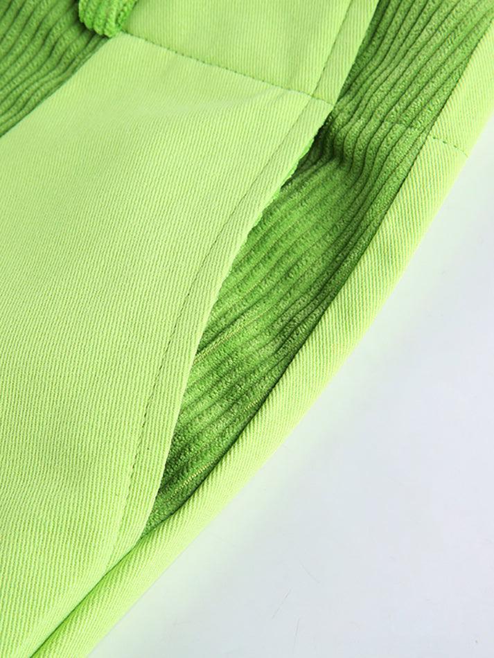 WW | Hoch Taillierte Y2k Corduroy Weite Hose