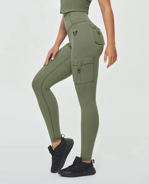 WW | Hochtaillierte Cargo-Leggings