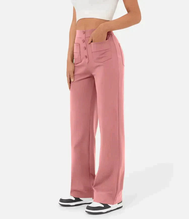WW | Hochtaillierte elastische Freizeithose