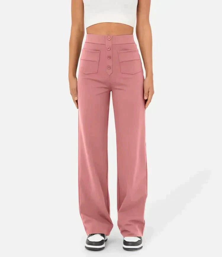 WW | Hochtaillierte elastische Freizeithose