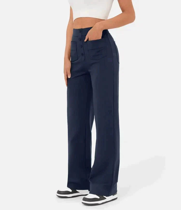 WW | Hochtaillierte elastische Freizeithose
