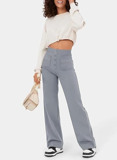 WW | Hochtaillierte elastische Freizeithose