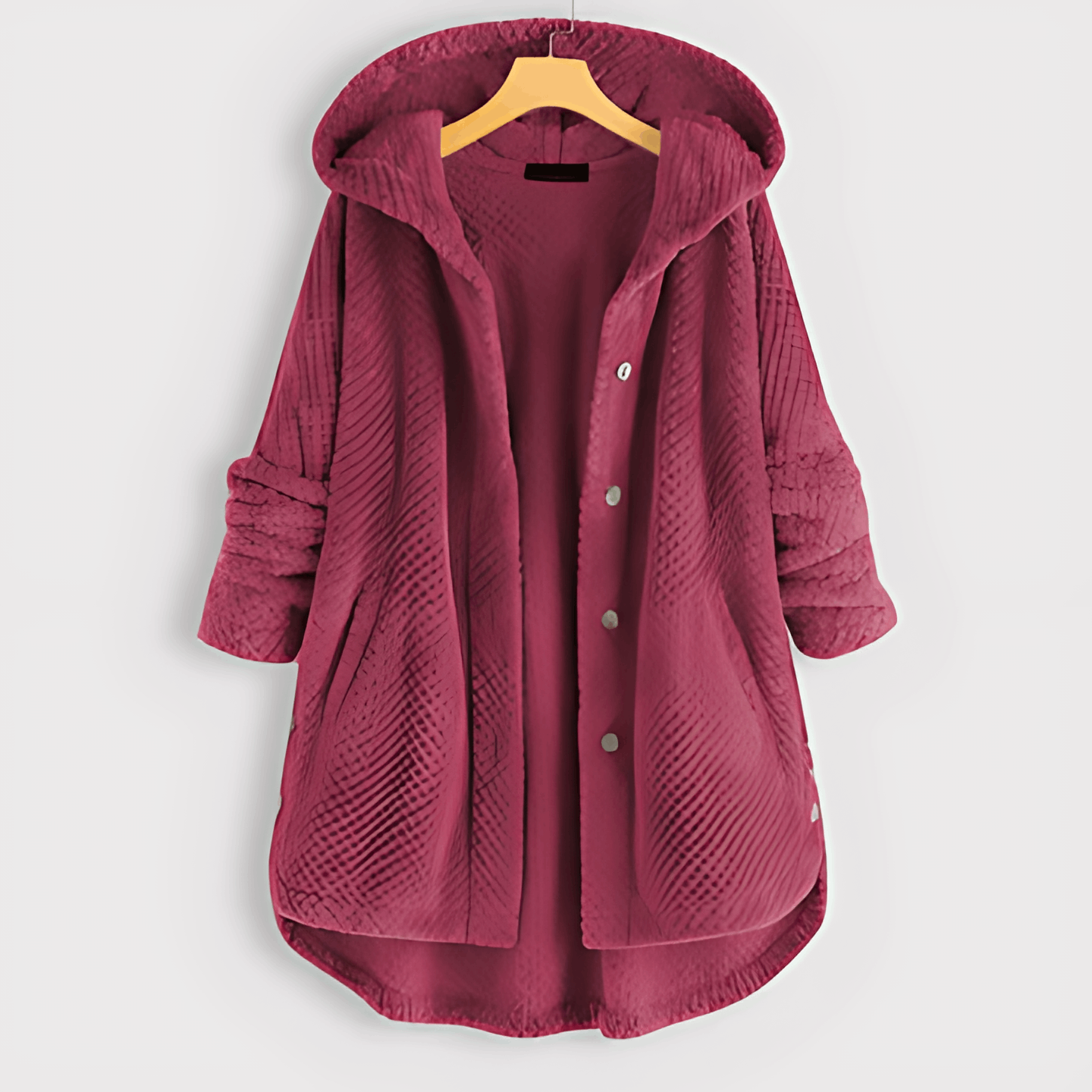 WW | Fleece Strickjacke mit Kapuze