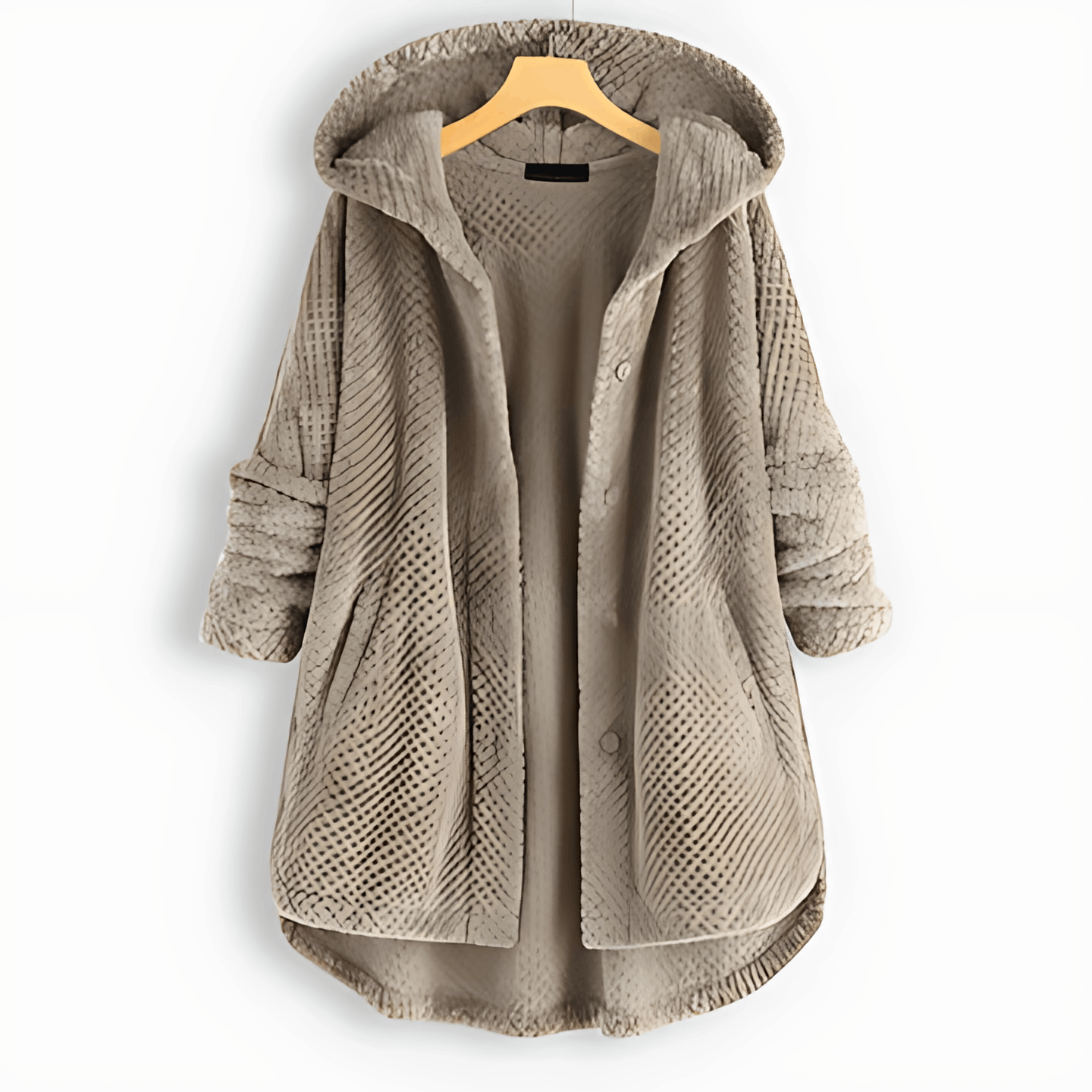WW | Fleece Strickjacke mit Kapuze