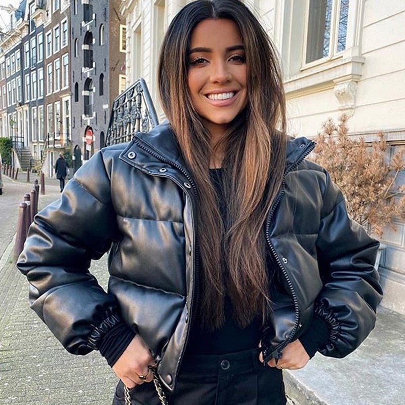 WW | Quilted women's jacket in waterproof leather