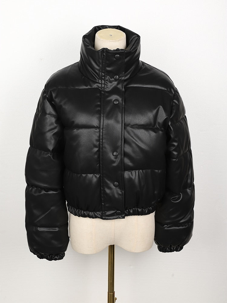Hovis - Damen-Steppjacke aus wasserabweisendem Leder