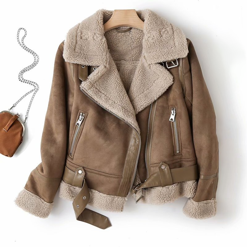 WW | Sherpa-Kunstleder-Bomberjacke