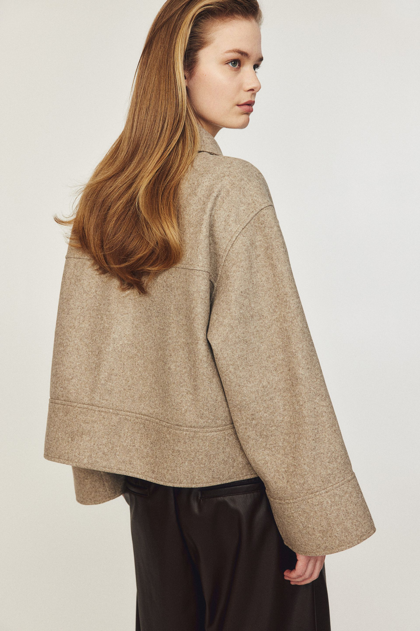 WW | Collar Wool Felt Jacket