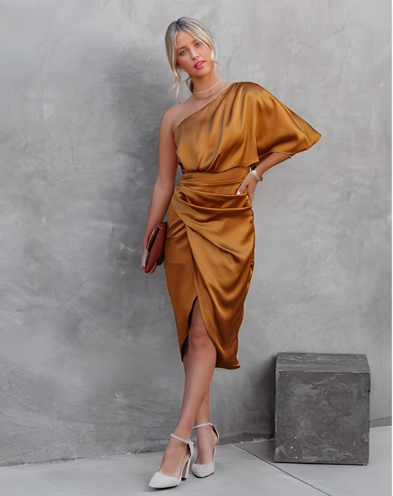 WW | Elegantes Ein Schulter Abendkleid