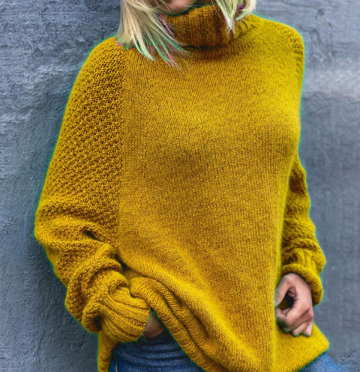 WW | Übergroßer Rollkragenstrickpullover für Frauen