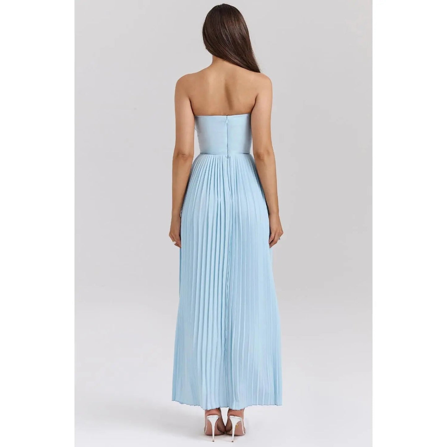WW | Luxuriöses Schulterfreies Maxikleid