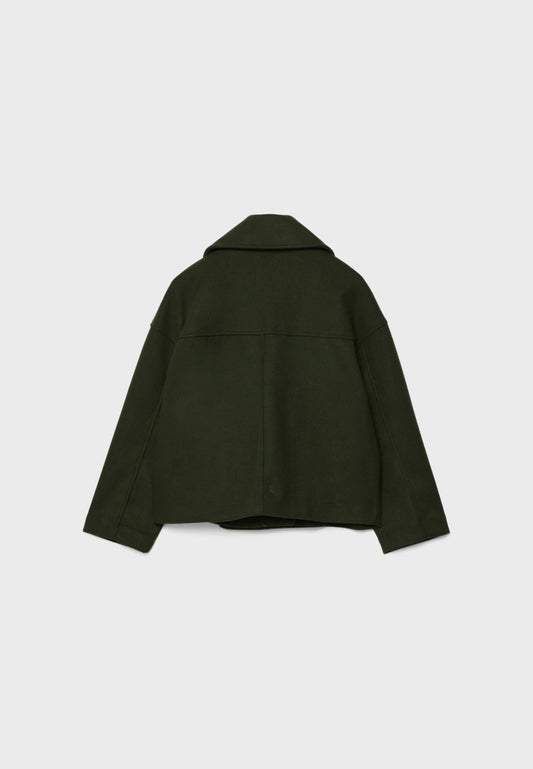 WW | Double-breasted Short Jacket Timeless Elegance Structured Style
