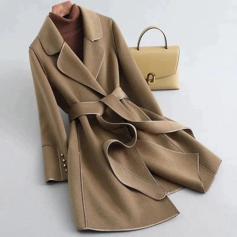 WW | Klassischer Langer Trenchcoat Mit